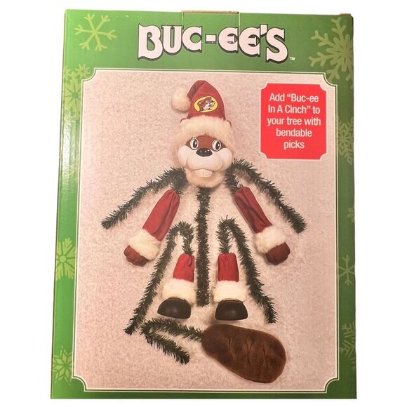 New Buc-Ee In A Cinch Christmas Tree Topper With Bendable Picks 6 Separate Piece - Picture 4 of 8
